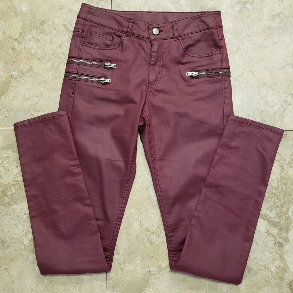 Women's H&M Red Leather Pants